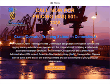 Tablet Screenshot of crane-certification-connecticut.com